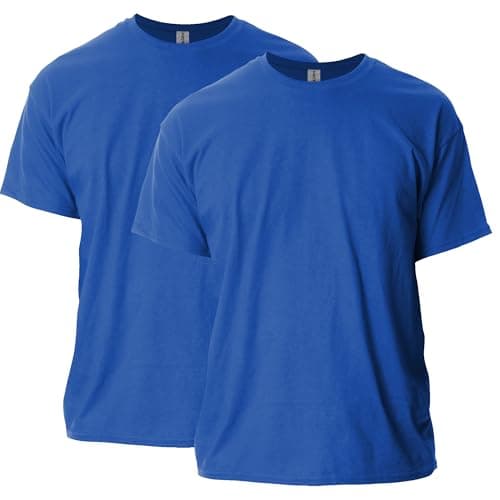 Gildan Adult Ultra Cotton T-Shirt, Style G2000, Multipack, Royal (2-Pack), Large