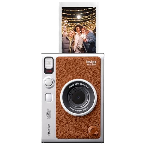 Fujifilm Instax Mini EVO Instant Camera - Brown