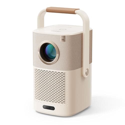 [Sound by JBL & Built-in Battery] Yaber T2 Outdoor Projector with WiFi 6 and Bluetooth, Native 1080P Smart Movie Portable Projector for Inside and Outside, Compatible with TV Dongle (Not included)