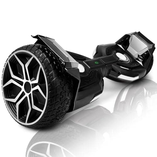EMAXUSA, 8.5” All Terrain Hover Board, Off Road Self Balancing Scooter with Bluetooth and LED Lights, UL2272 Safety Certified (Black)