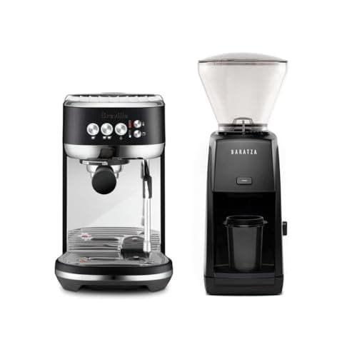 Breville Bambino Plus Espresso Machine Bundle w/ Baratza Encore ESP Espresso Grinder | Black | BEP501BTR1BNA1