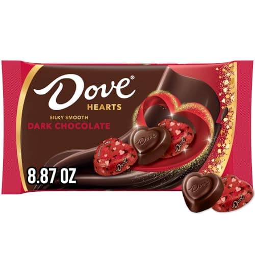 DOVE PROMISES Valentine Dark Chocolate Candy Hearts 8.87-Ounce Bag