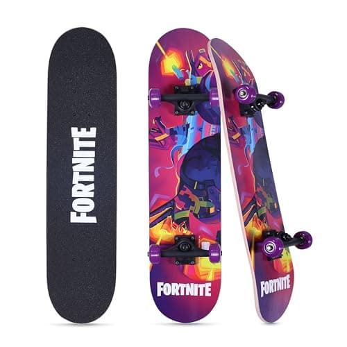 Fortnite 31" Skateboard - Cruiser Skateboard with Printed Graphic Grip Tape, ABEC-5 Bearings, Durable Deck & Smooth Wheels