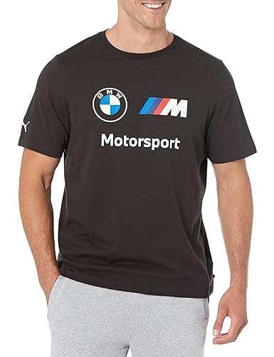 PUMA Men's BMW M Motorsport Essentials Logo T-Shirt, Black, X-Large