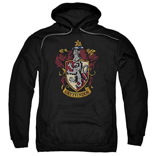 Popfunk Harry Potter Gryffindor Logo Pull-Over Hoodie - Sweatshirt - (Medium), Gryffindor