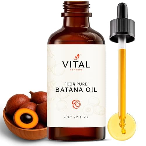Vital Strands Batana Oil for Hair Growth – 100% Pure & Organic Botana Oil from Honduras – Strengthens, Thickens & Restores Natural Hair – Cold Pressed Raw Scalp & Hair Treatment for Men & Women – 60ml