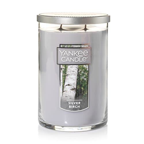 Yankee Candle, Silver Birch Scented Candle, 22oz Large 2-Wick Tumbler with up to 110 Hour Burn Time