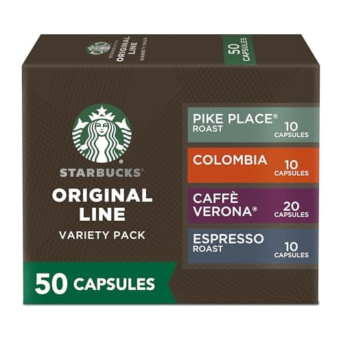 Starbucks by Nespresso Original Line, Intense Variety Pack, 50-count Espresso Pods