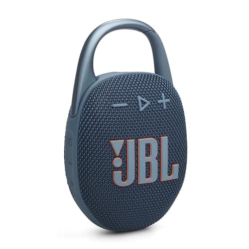 JBL Clip 5 - Ultra-Portable, Waterproof & Dustproof Bluetooth Speaker, Big JBL Pro Sound with Punchy bass, Integrated Carabiner, Up to 12 Hours of Play, Made in Part with Recycled Materials (Blue)