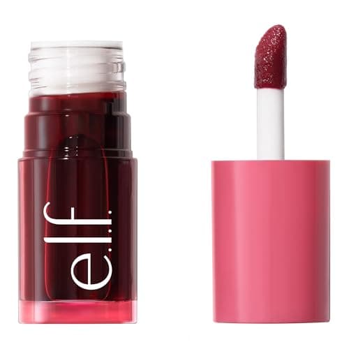 Best Lip Tints #5 from e.l.f. e.l.f. Sheer For It Blush Tint, Multi-Use, Long-Lasting Lip & Cheek Makeup, Creates A Natural Flush Finish, Vegan & Cruelty-Free, Left On Red