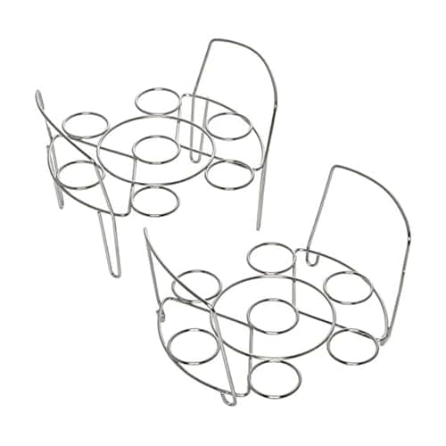 Instant Pot Official Stainless Steel Wire Egg Racks, Set of 2 – Ideal for 6-Quart & 8-Quart Cookers, Ideal for Hard or Soft-Boiled Eggs, Multi-Use Tray for Cooling, Decorating, and Serving