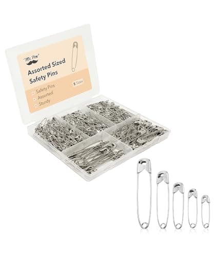 Mr. Pen- Safety Pins, Safety Pins Assorted, 300 Pack, Silver, Assorted Safety Pins, Safety Pin, Small Safety Pins, Safety Pins Bulk, Large Safety Pins, Safety Pins for Clothes