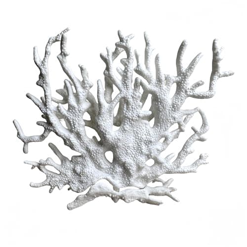 SwandTanpand Fish Tank Decorations,Aquarium Corals Decoration, Aquarium Ornaments, Fish Tank Coral, Aquarium Corals Decoration, Fish Decorations for Aquarium (White, Medium)