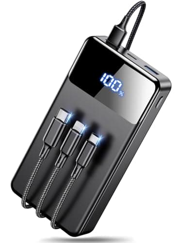 Portable Charger Power Bank，60,000mAh Battery Pack, 22.5W Power Bank Fast Charging with USB Cable, Phone Charger for iPhone 17/16/15/14/13 All Series/Samsung/Android, Camping Essentials, Black