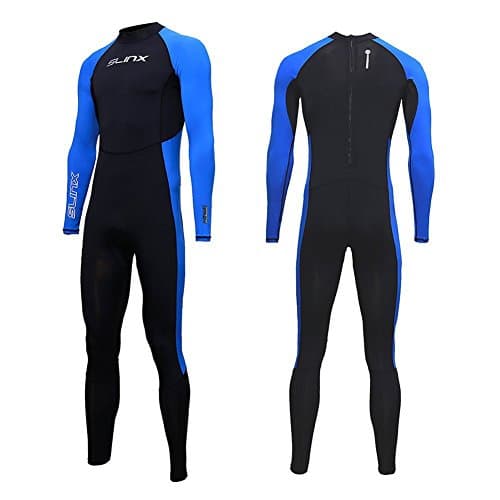 Full Body Dive Wetsuit Sports Skins Rash Guard for Men Women, UV Protection Long Sleeve One Piece Swimwear for Snorkeling Surfing Scuba Diving Swimming Kayaking Sailing Canoeing (XXL)