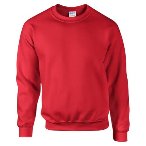 Gildan DryBlend Adult Set-In Crew Neck Sweatshirt (13 Colours) (M) (Red)