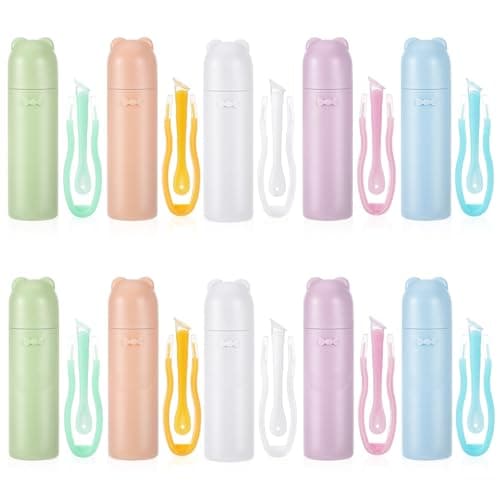 Classicseali 10pcs Contact Applicator Tool,Contact Lens Tool with Soft Tip, Contacts Tools Remover and Inserter for Soft Hard Lenses With Storage Box