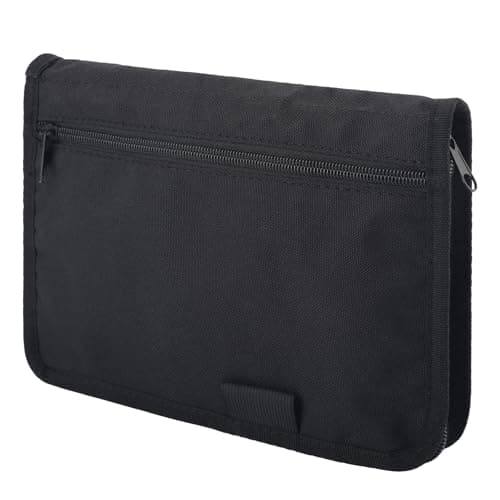 Car Registration and Insurance Holder,Glove Box Compartment Organizer,Zipped Design Owner Manual Case,Multi-Pocket Paperwork Glove Bag,Soft Document Organizer for Car Insurance License Cards Driver