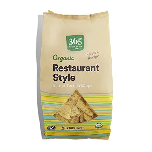 365 by Whole Foods Market, Organic Restaurant Style White Corn Tortilla Chips, 14 Ounce