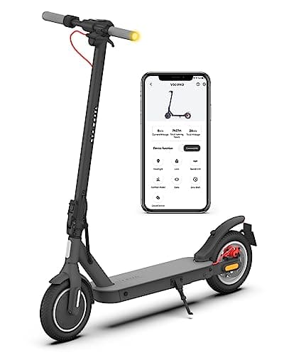 5TH WHEEL V30PRO Electric Scooter with Turn Signals - 19.9 Miles Range & 18 MPH, 350W Motor, 10" Inner-Support Tires, Dual Braking System and Cruise Control, Foldable Electric Scooter for Adults