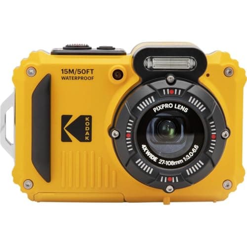 KODAK PIXPRO WPZ2 Rugged Waterproof Shockproof Dustproof WiFi Digital Camera 16MP 4X Optical Zoom 1080P Full HD Video Vlogging Camera 2.7" LCD (Yellow)