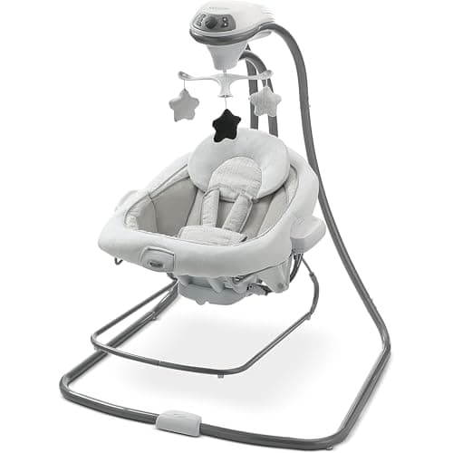 Graco DuetConnect LX Portable Baby Swing and Bouncer, Multi-Direction Baby Bouncer Seat, Multiple Swing Speeds, Redmond