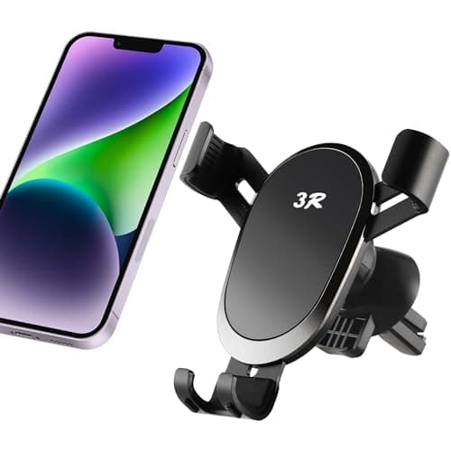 LivTee Car Phone Holders for Your Car with Clamp Head, Air Vent Cell Phone Stand Car Mount, Phone Holder Fits for iPhone Android and All Smartphone, Car Accessories for Women and Man
