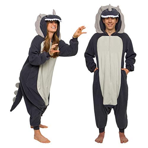 Funziez! Adult Onesie Halloween Costume - Animal and Sea Creature - Plush One Piece Cosplay Suit for Adults, Men and Women