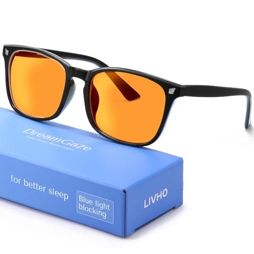 DreamGaze Blue Blocking Glasses for Better Sleep, Anti Blue Light Glasses Men, Gaming Glasses For Men, Anti Eyestrain