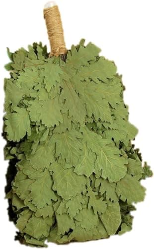 Eksmo Traditional Professional Russian Caucasian Oak Whisk Venik Broom Bath for Sauna Banya Wenik Organic Massage Веник для бани [1 pcs]