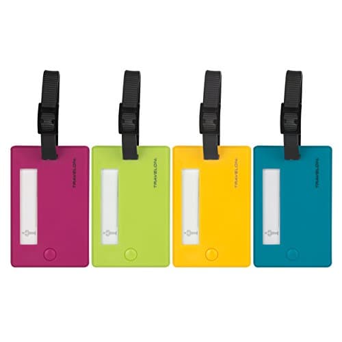 Travelon Travelon Set Of 4 Assorted Color Luggage Tags Luggage Tags, Assorted