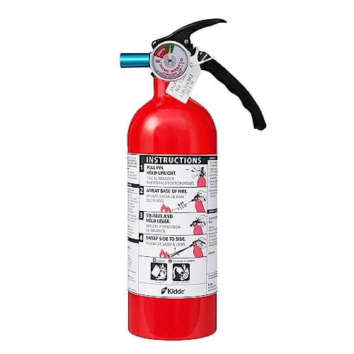 Kidde Fire Extinguisher for Home & Office Use, 5-B:C, 3.2 Lbs., USCG Approved with Strap Bracket (Included)