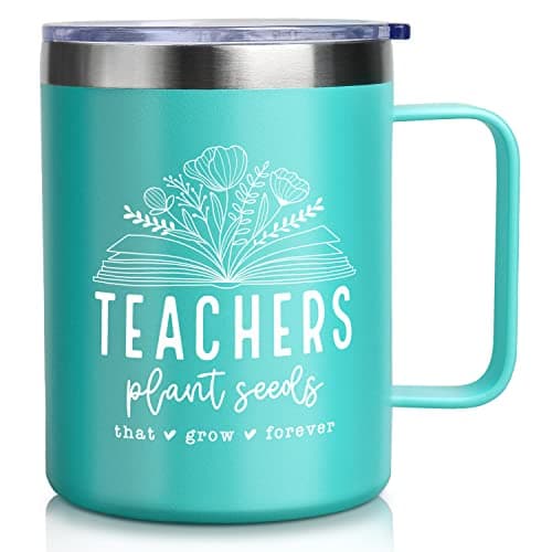 Teacher Gifts for Women, Teacher Appreciation Gifts, for Valentine's Day, Birthday, Christmas, Graduation, Appreciation Week, Back to School, Stainless Steel Tumbler Coffee Mug Cup Thank You Gift