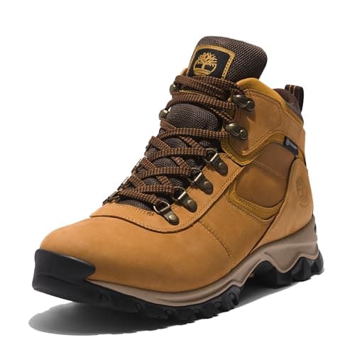 Timberland Men's Mt. Maddsen Anti-Fatigue Hiking Wateproof Leather Hiking Boot, Wheat Nubuck, 9.5 Medium