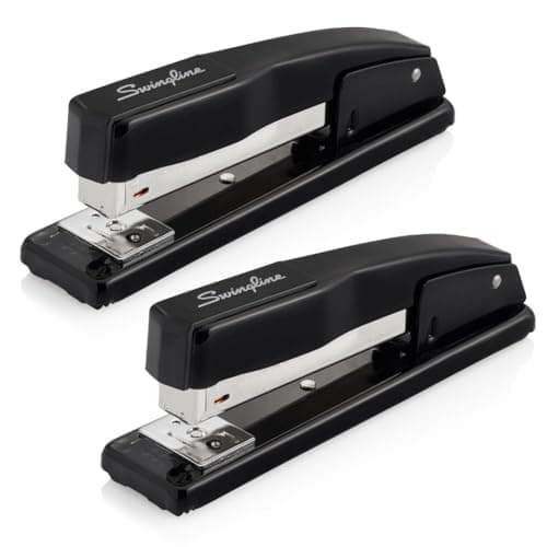 Swingline Commercial Stapler, 20 Sheet Capacity, Jam Free, Metal, 2 Pack, Black (44401AZ)