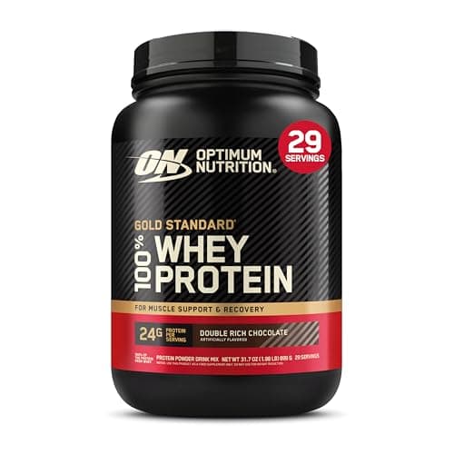 Optimum Nutrition Gold Standard 100% Whey Protein Powder, Double Rich Chocolate 1.98 Pound (Packaging May Vary)