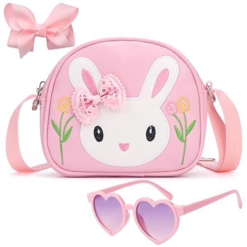 LJCTULY Toddler Purse-Small Kids Purses, Cute Girls Bunny Purse, Pink Little Girl Handbag, Girls Crossbody Bag, Messenger Shoulder Handbag-Birthday, New Year's Gifts kids purses for girls