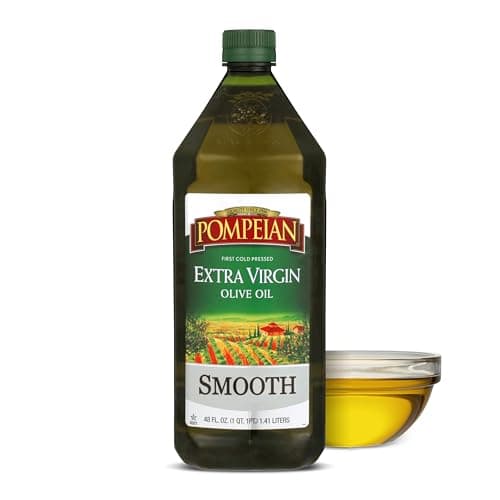 Pompeian Smooth Extra Virgin Olive Oil, Contains Polyphenols, First Cold Pressed, 48 Fl Oz