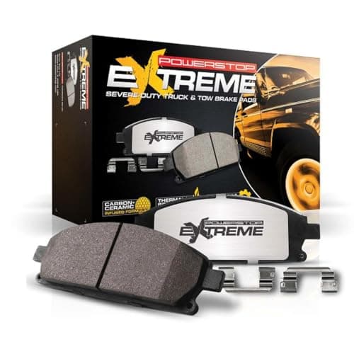 Power Stop Z36-2223 Front Z36 Truck and Tow Carbon-Fiber Ceramic Brake Pads For 2019-2025 Ram 2500 3500