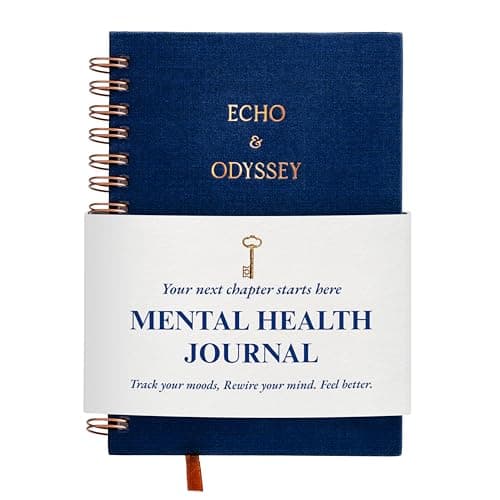 Echo & Odyssey: Mental Health Journal for Men and Women – 12-Week Guided Mood Tracker & Mindfulness Journal Blending Therapeutic Structure with Gratitude & Emotional Reflection for Anxiety Relief, Stress Management, and Burnout Recovery