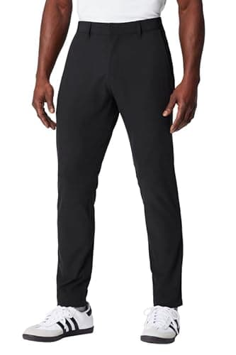 Fabletics Men's The Only Pant, External Pocket, Water-Repellent, Zip Pockets, Lightweight, 35 in/Tall 34 in | 34, Black
