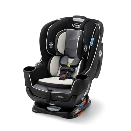 Graco Extend2Fit Convertible Baby Car Seat, Rear and Forward Facing, Adjustable Extension Panel for Extra Legroom, Gotham