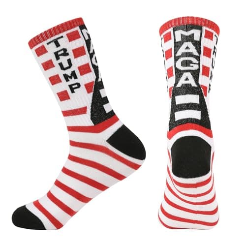 BSMTEBN Donald Trump Socks 2025 Novelty Socks America Keep Great USA Sock Republican Sock Trump Gag Gifts For Men Womens (TRUMP+)