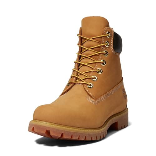 Timberland Men's Premium 6 Inch Lace Up Waterproof Boot, Wheat-NEW 2024, 10 Wide