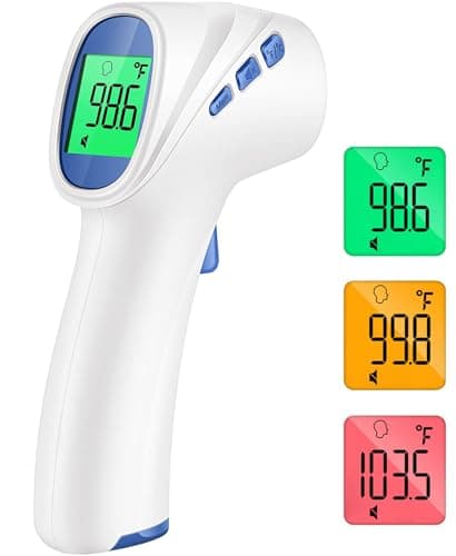 Forehead Thermometer for Adults and Kids, Digital Infrared Thermometer with Fever Alarm, FSA HSA Eligible, Fast Accurate Results, Easy to use