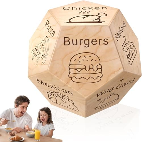 safoezy Stocking Stuffers for Men Women Adults,Food Dice Gifts for Women Men, Ideas Food Decision for Men,Date Night Gifts for Husband Wife,Wedding Gag Gifts,Valentine's Day for Him Her