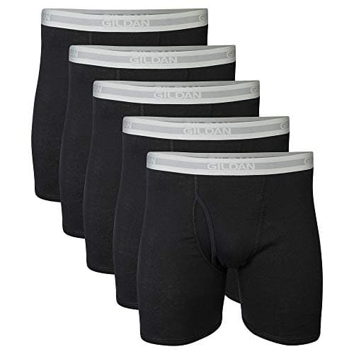 Gildan Men's Underwear Boxer Briefs, Multipack, Black (5-Pack), 2X-Large
