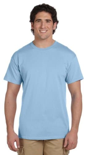 Gildan 50-50 Short-Sleeve T-shirt (8000) Tee X-Large Light Blue