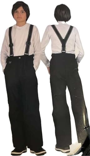 Gerry Boys Youth Snow Pants, Wind & Water Resistant (Black, Medium -10/12)