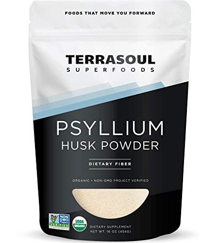 Terrasoul Superfoods Organic Psyllium Husk Powder, 1 Lb - Superfine Texture | High Purity | Keto Baking